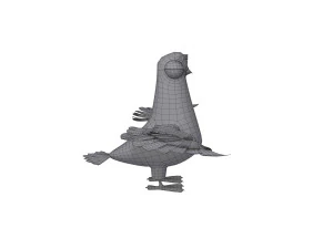 Duif tekenfilm 3D Model