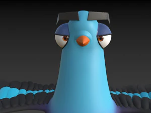 Duif tekenfilm 3D Model