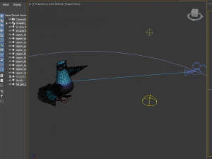 Duif tekenfilm 3D Model