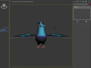 Duif tekenfilm 3D Model