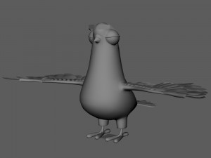Pigeon cartoon 3Dモデル