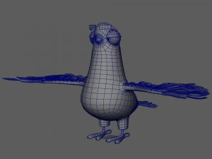 Duif tekenfilm 3D Model