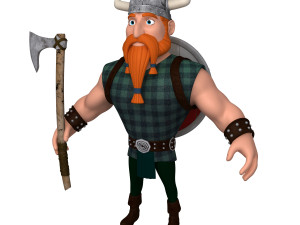 Viking Cartoon 3Dモデル