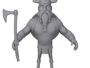 Viking Cartoon 3Dモデル