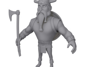 Viking Cartoon 3Dモデル