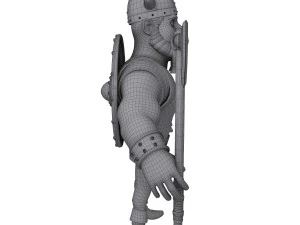 Dessin anim&eacute; viking Modèle 3D