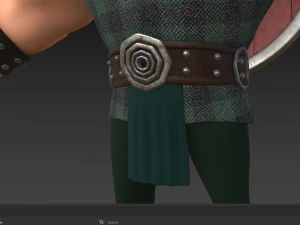 Dessin anim&eacute; viking Modèle 3D