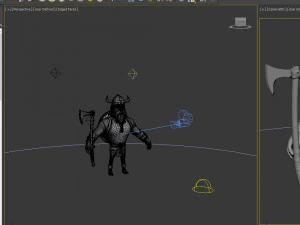 Dessin anim&eacute; viking Modèle 3D