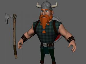 Viking Cartoon 3Dモデル