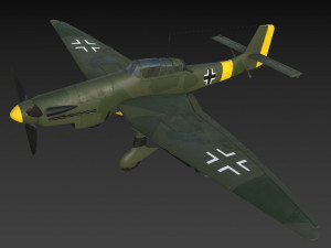 WW2 German Aircraft Modèle 3D