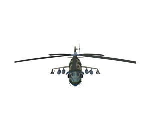 Russian military helicopter 3D Model