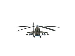 Russian military helicopter 3D Модель