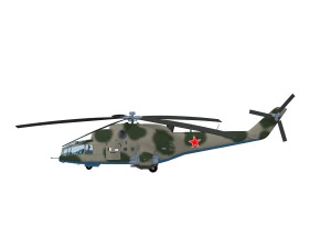 Russian military helicopter 3D Model