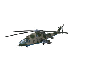 Russian military helicopter 3D Модель