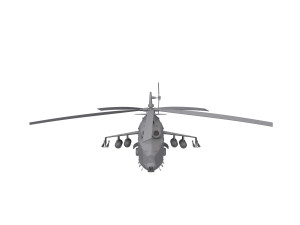 Russian military helicopter 3D Модель