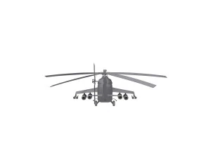 Russian military helicopter 3D Model