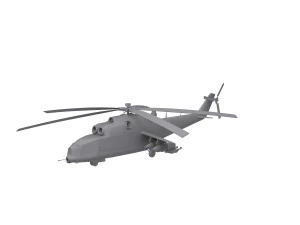 Russian military helicopter 3D Model