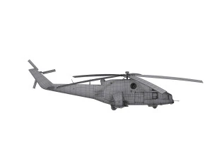 Russian military helicopter 3D Model