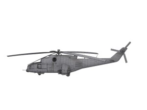 Russian military helicopter 3D Model