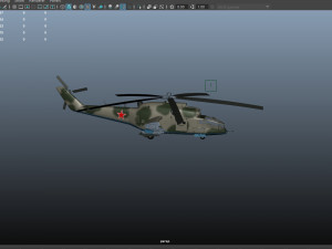 Russian military helicopter 3D Модель