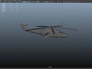 Russian military helicopter 3D Model
