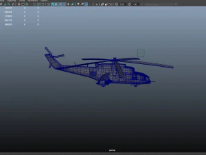 Russian military helicopter 3D Model