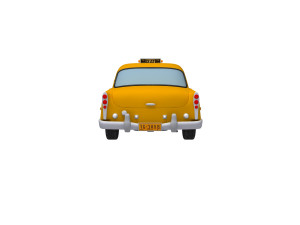 New York Retro Taxi Cab 3Dモデル
