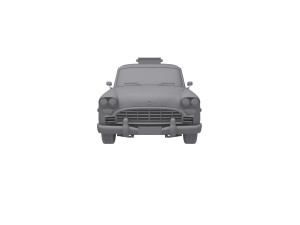 New York Retro Taxi Cab 3Dモデル