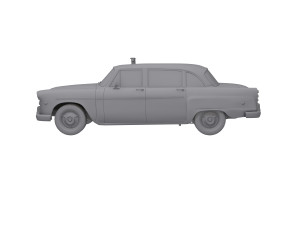 New York Retro Taxi Cab 3Dモデル