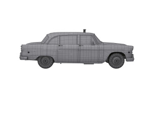 New York Retro Taxi Cab 3Dモデル