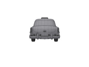 New York Retro Taxi Cab 3Dモデル