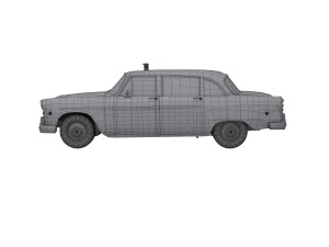 New York Retro Taxi Cab 3Dモデル