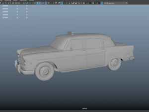 New York Retro Taxi Cab 3Dモデル