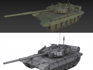 Soviet Union Tank T 84 3D Model