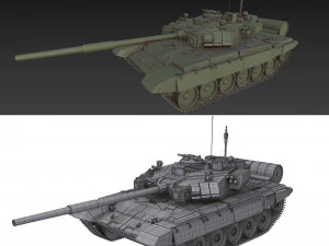 Tanque de la Uni&oacute;n Sovi&eacute;tica T 84 Modelo 3D