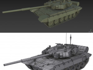 Soviet Union Tank T 84 3D Model