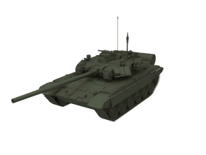 Soviet Union Tank T 84 3D Model