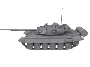 Soviet Union Tank T 84 3D Model