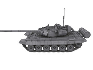 Soviet Union Tank T 84 3D Model