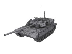 Soviet Union Tank T 84 3D Model