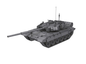 Soviet Union Tank T 84 3D Model