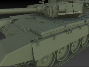 Soviet Union Tank T 84 3D Model