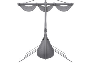 Viking ship cartoon 3D Model