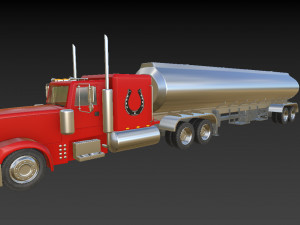 Tanker Truck Model 3D