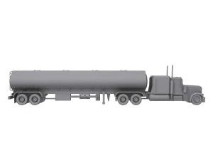 Tanker Truck 3D Model