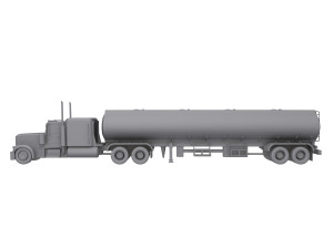 Tanker Truck Model 3D