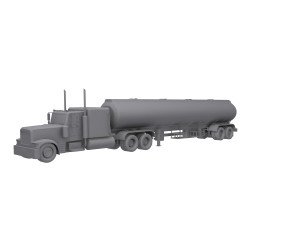 Tanker Truck Model 3D