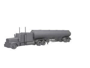 Tanker Truck 3D Model