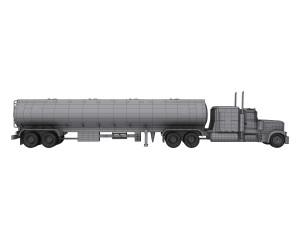 Tanker Truck Model 3D
