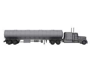 Tanker Truck 3D Model